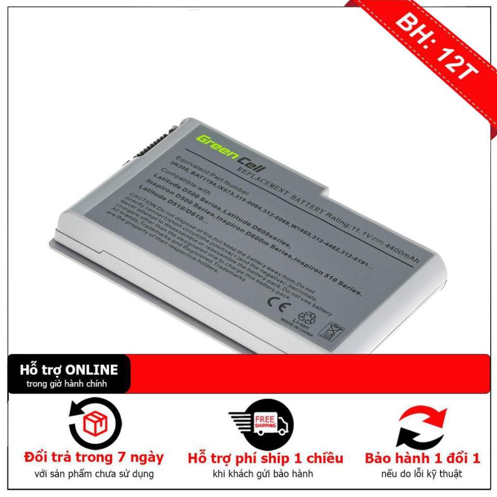 BH 12TH Pin laptop Dell Latitude D600, D610, D500, D510 - 4700mAh, 6 Cells