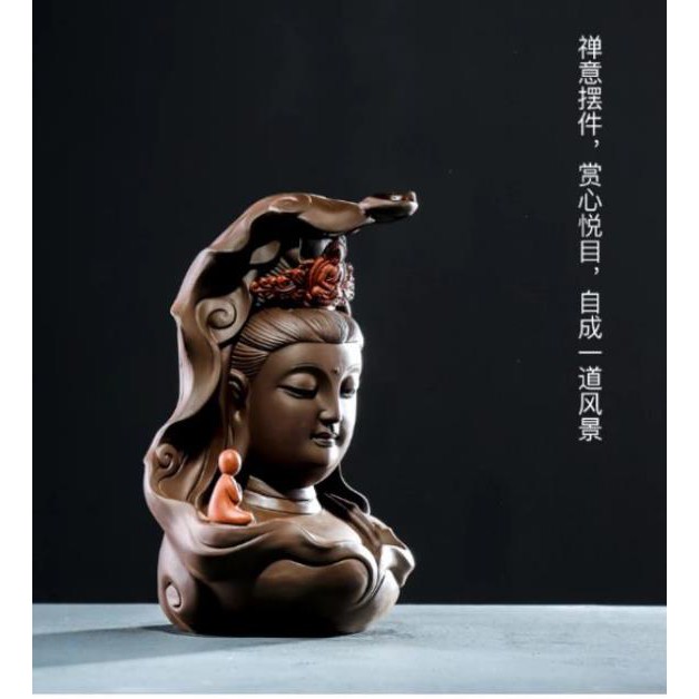 TƯỢNG GỐM CHÂN DUNG QUAN ÂM BỒ TÁT- TƯỢNG ĐẸP- TƯỢNG PHẬT- TƯỢNG TRANG TRÍ