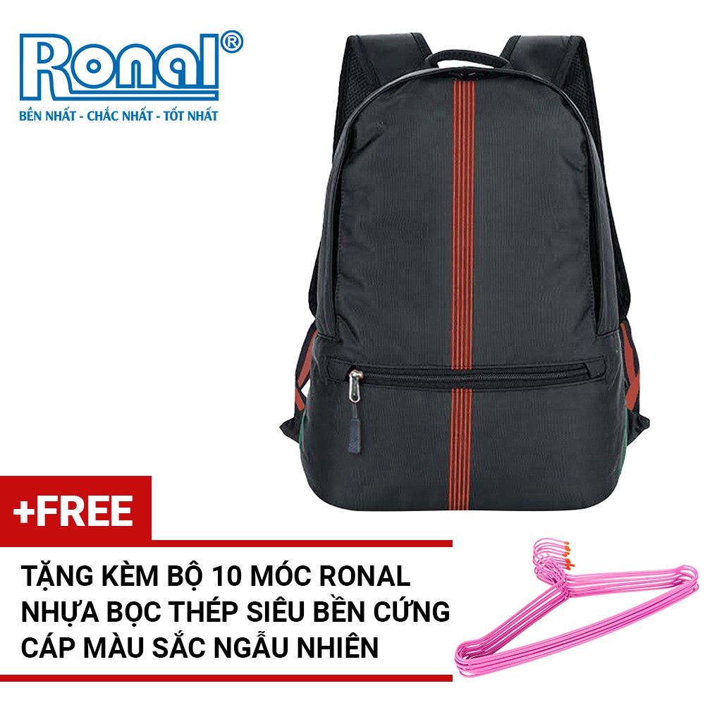 Ba lô Ronal BL85 tặng kèm bộ 10 móc phơi đồ Ronal nhựa bọc thép siêu bền cứng cáp (màu sắc ngẫu nhiên)