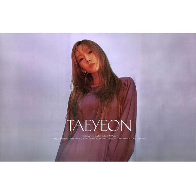 *Có-Sẵn kèm tube* ẢNH POSTER TAEYEON SNSD PURPOSE OFFICIAL