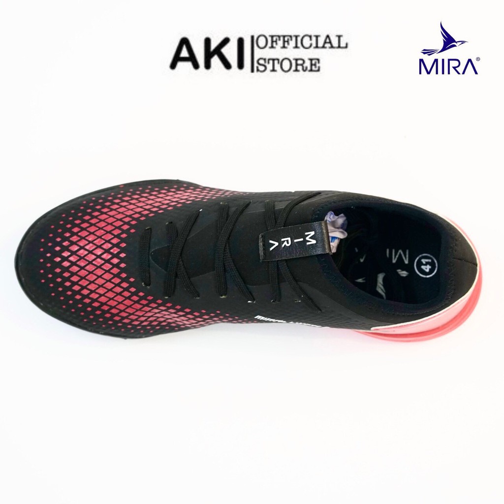 Giày đá bóng cỏ nhân tạo Mira Lux 20.3 Đen thể thao nam chính hãng cao cấp - LX001