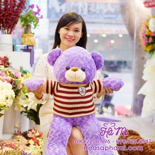 Gấu bông teddy 1m áo len loại 1 (HÌNH THẬT-HCM)