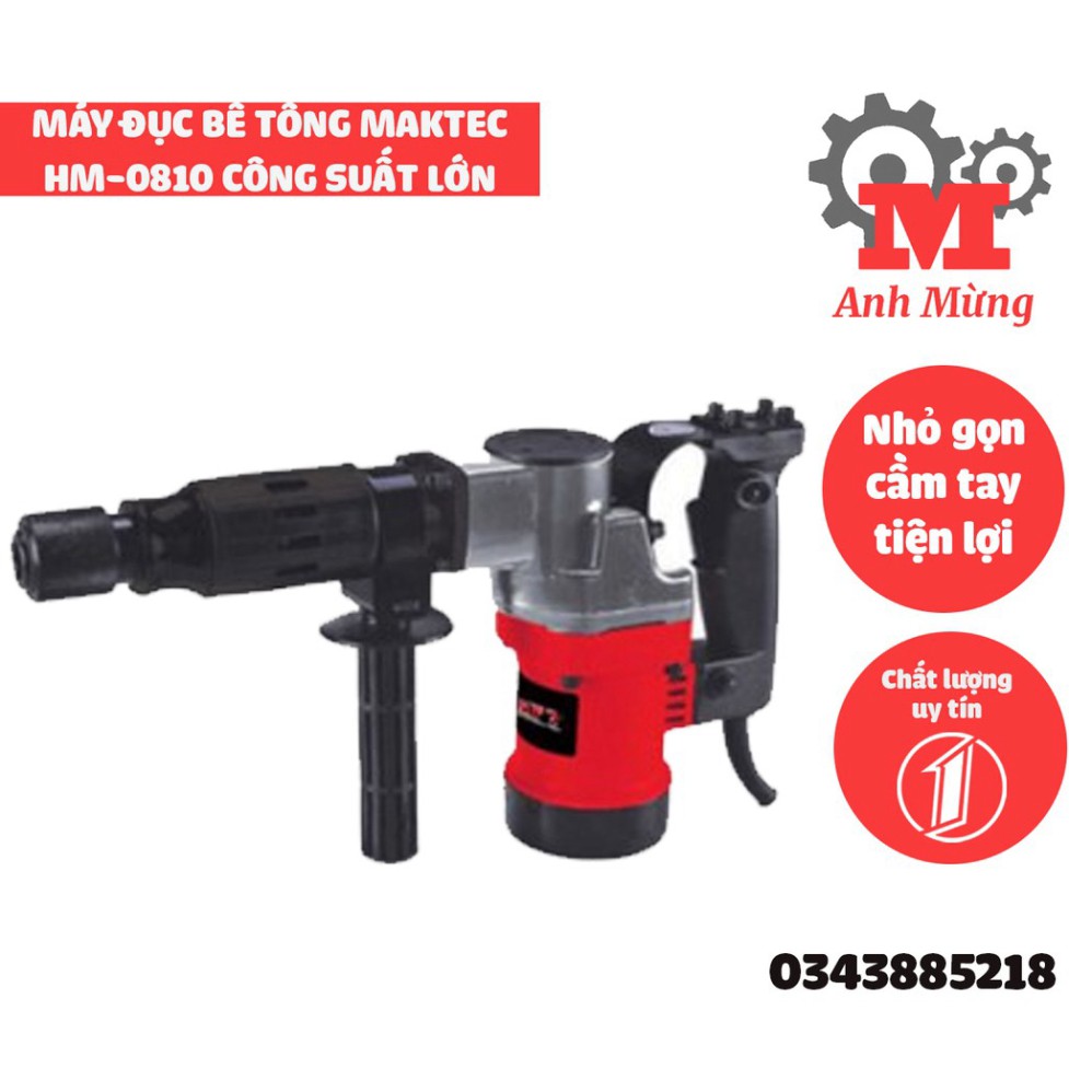 Máy đục bê tông MAKTEC HM-0810 công suất lớn 1300w