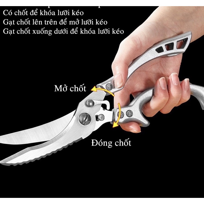 Kéo cắt xương gà, thịt gà siêu sắc bén Seki- japan
