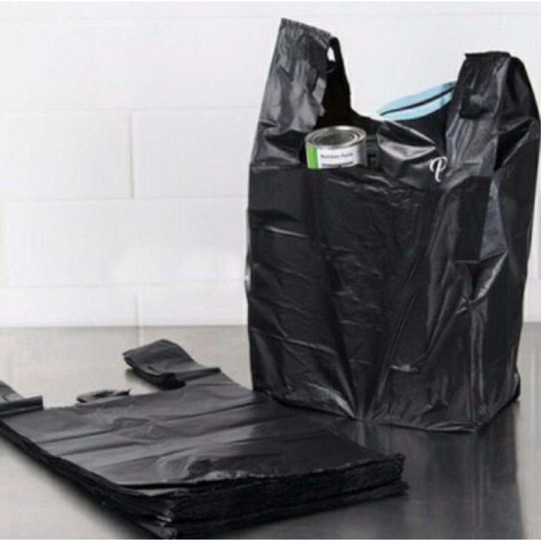 0.5kg Túi bóng đen 2 quai loại tốt - M