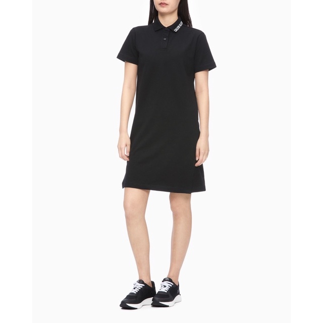 Váy Polo Nữ Thêu Chữ CK