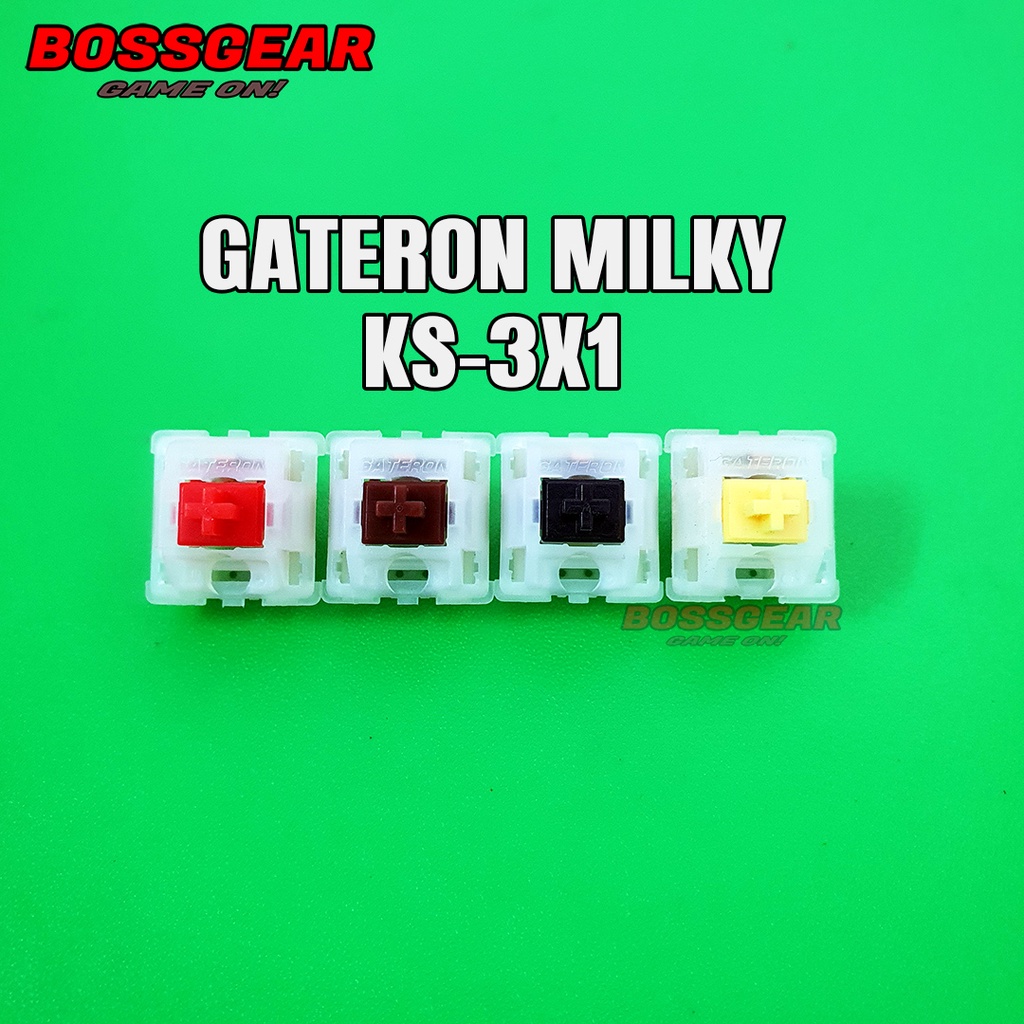 Switch Gateron Milky Yellow / Brown/ Red/ Black lẻ Switch Gateron 3S-KX1 5 PIN sử dụng cho bàn phím cơ