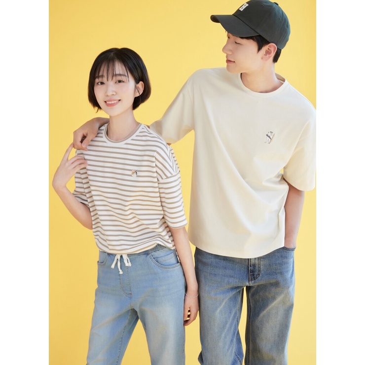 Áo thun/phông cổ tròn tay ngắn POL*HAM x KOSHORT vải cực đẹp xuất khẩu Hàn Quốc - P:B