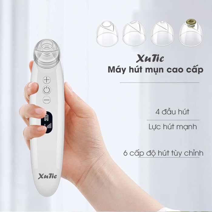 Máy Hút Mụn Cầm Tay XuTic FY-200B LED Cao Cấp, Đế Sạc Đi Kèm - MP182