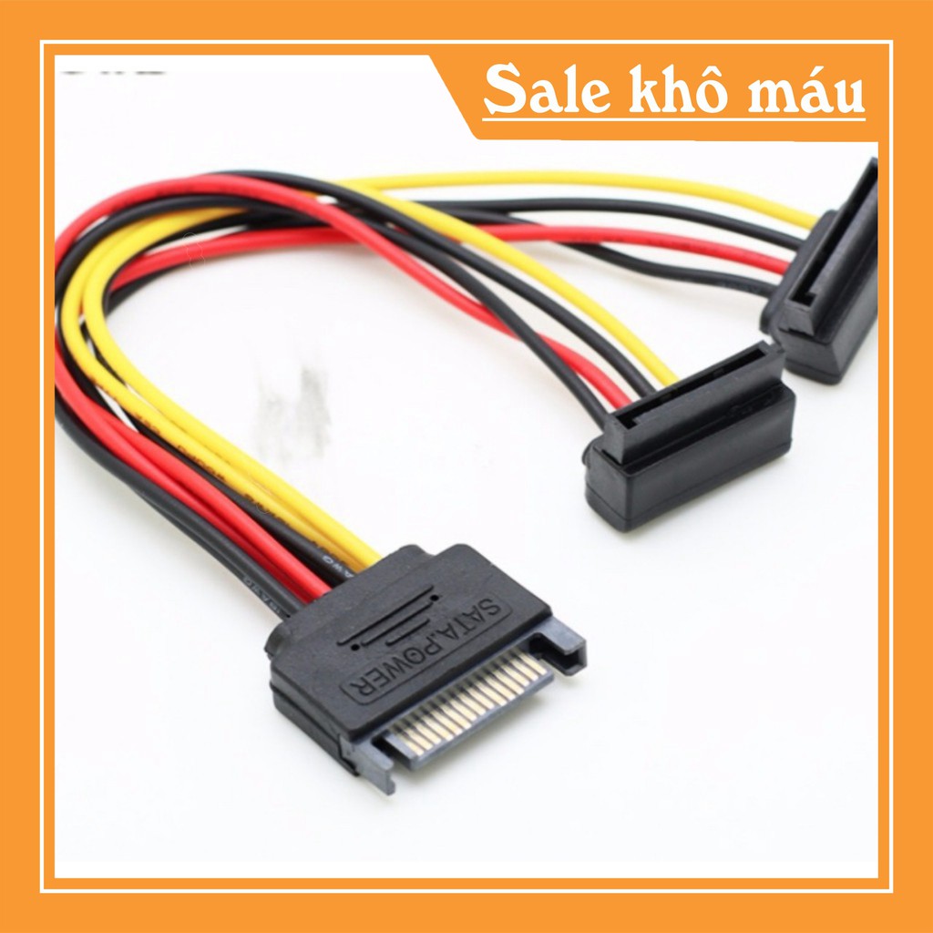 Cáp Chia Nguồn SATA 1 ra 2 (Xả Kho)  Dây Nguồn HDD Sata 1 Ra 2 - sata 1-2.DCNS .c