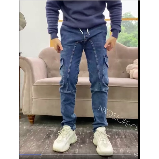 QB90 quần jean slim túi hộp
