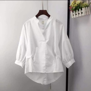 Sơ mi nữ cổ đức tay bồng