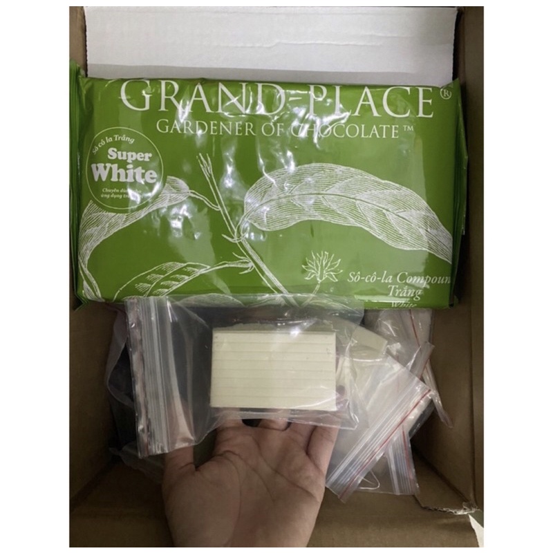 socola Thanh Đen / Trắng Grand Place 100g (Chocolate Compound)