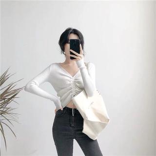 Áo len nữ thun gân đủ màu