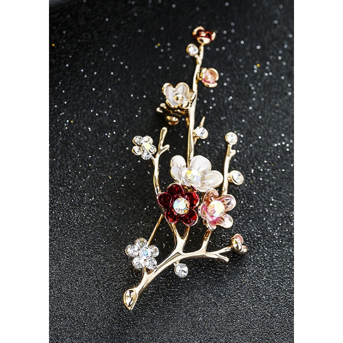 Cài áo thời trang hoa đào cao cấp GC37