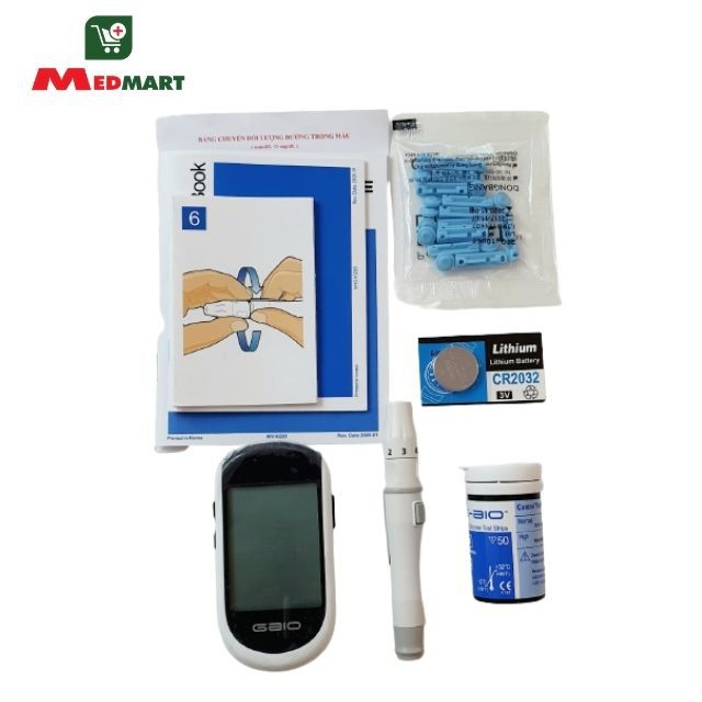  Máy Đo Đường Huyết GBIO BASE GB101, M.I.TECH Hàn Quốc Full Bộ - MEDMART