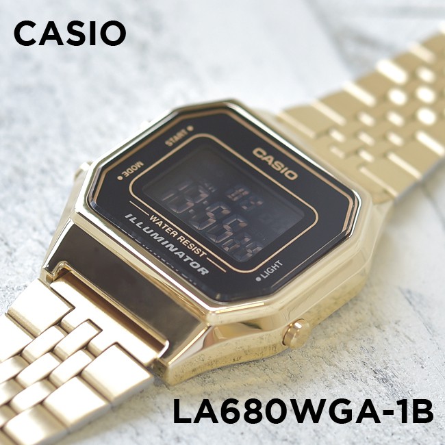 Đồng hồ nữ dây kim loại Casio chính hãng Anh Khuê LA680WGA-1BDF (28mm)