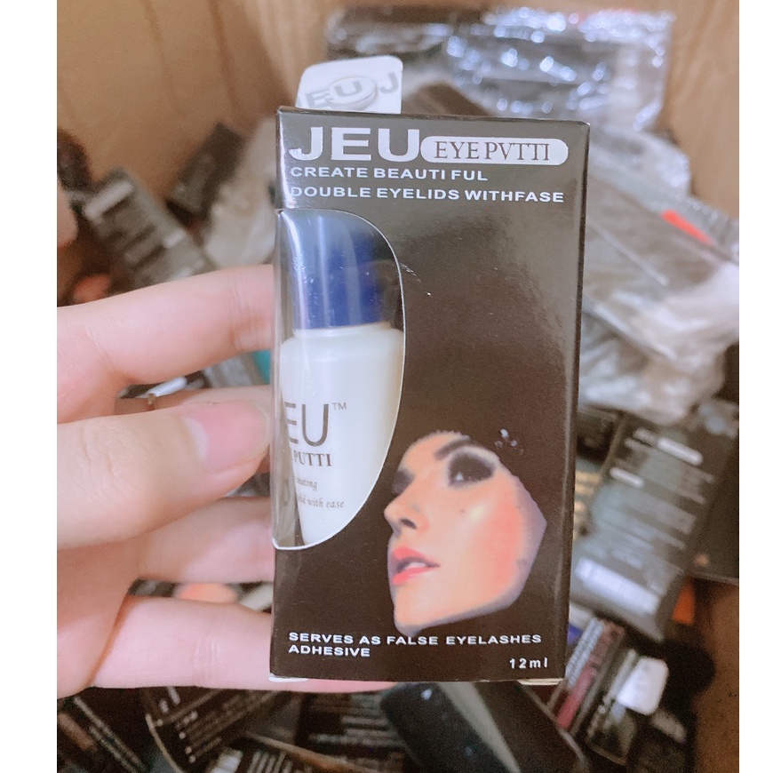 KEO GẮN MI JEU siêu dính chính hãng màu trong suốt không lộ chuyên dùng cho tất cả các loại lông mi 12Ml