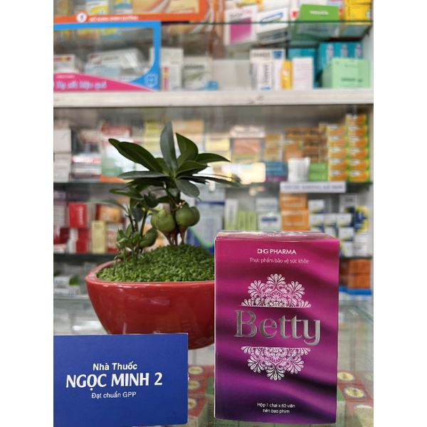 ✅ [Chính Hãng] Betty 60 viên Thực phẩm hỗ trợ điều hoà kinh nguyệt giảm mệt mỏi, mất ngủ.