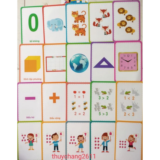 BỘ THẺ Flashcard BÉ HỌC TOÁN