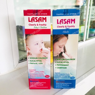 (70ml) Xịt mũi LASAM trẻ em & người lớn