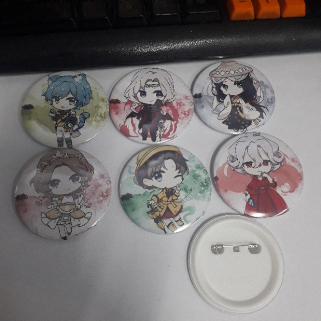 Huy hiệu anime Identity V (combo 6 cái 55k)