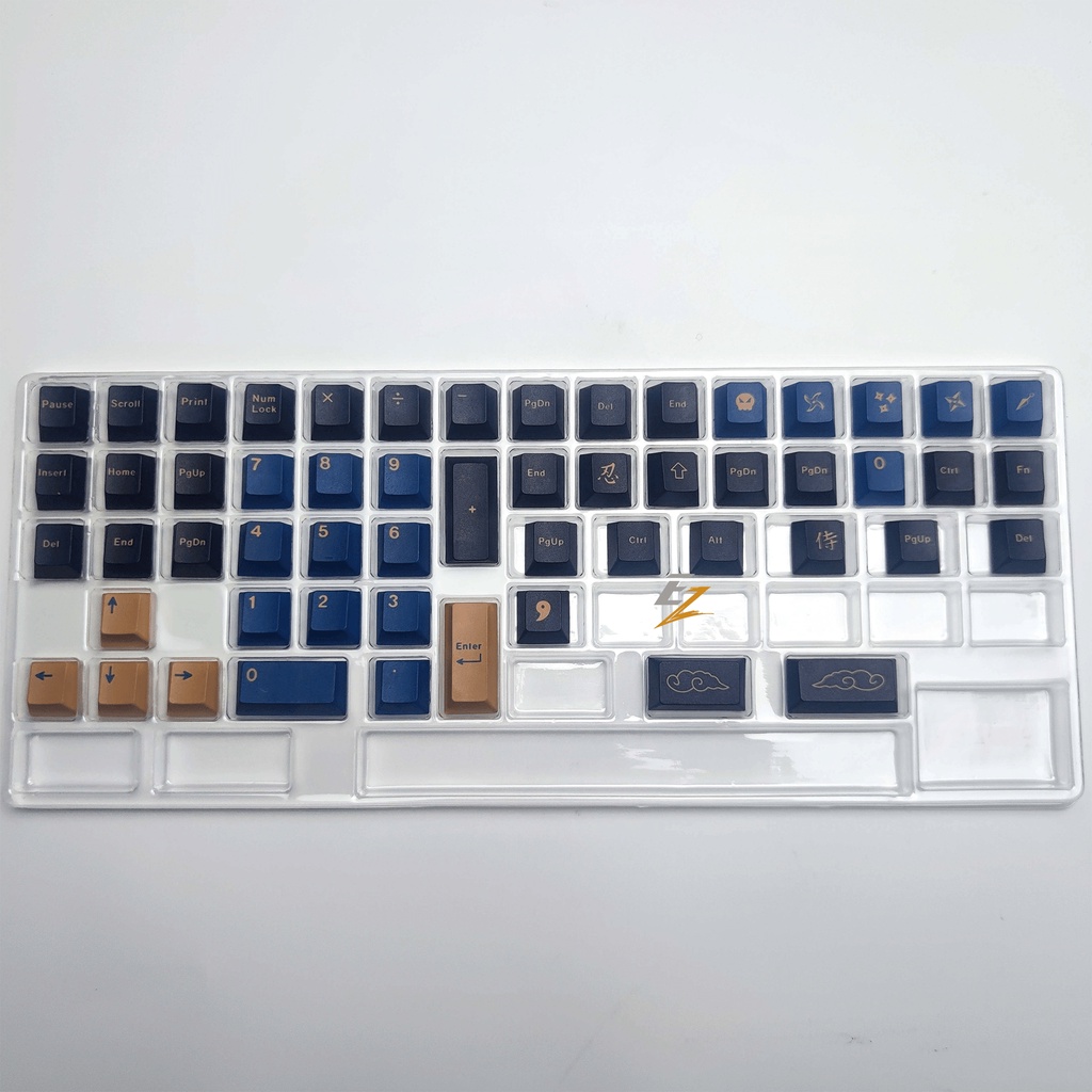 [Mã SKAMSALE03 giảm 10% đơn 200k] Keycap Cho Bàn Phím Cơ GMK Samurai Blue Thick PBT Cherry Profile 129 Phím