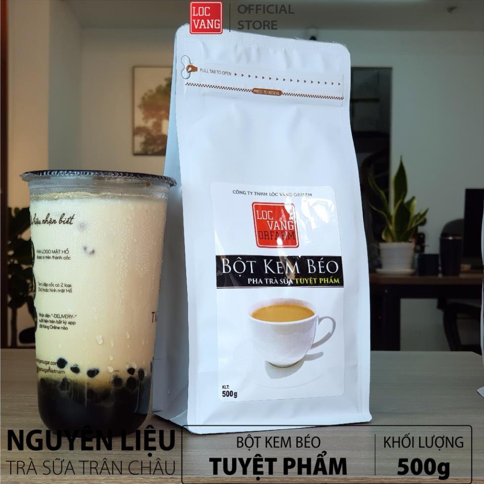 Bột Kem Béo Nguyên Liệu Làm Trà Sữa Trân Châu Tự Pha TUYỆT PHẨM 500g