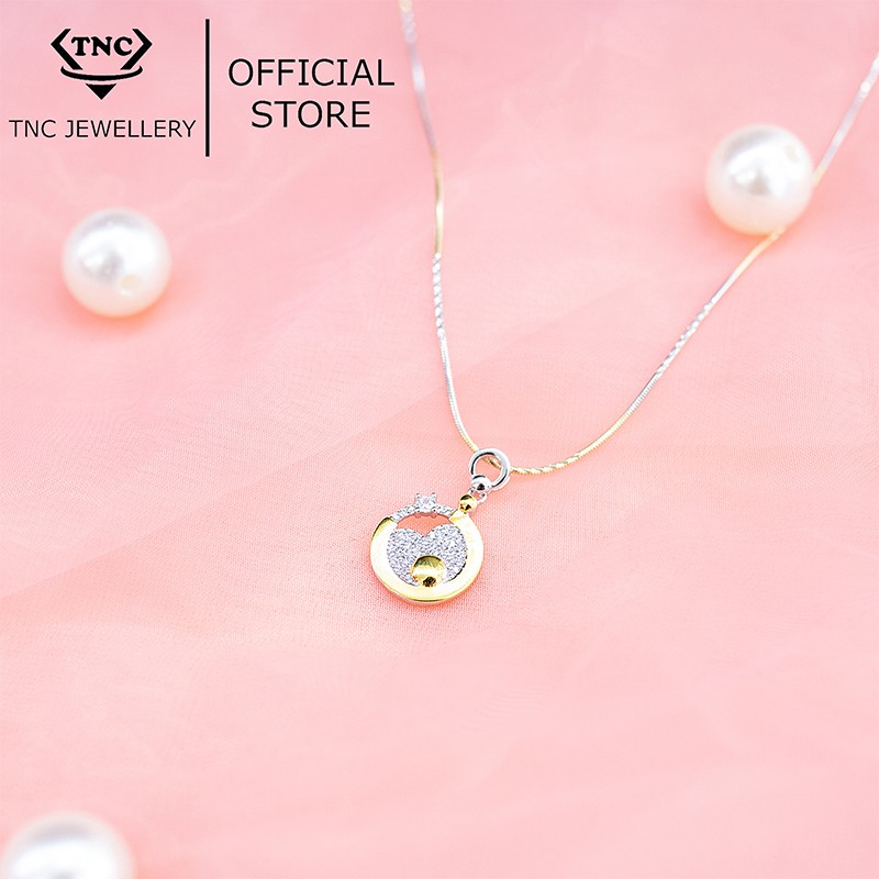 Dây chuyền bạc đẹp xi vàng sang trọng cho nữ - Trang sức TNC Jewellery