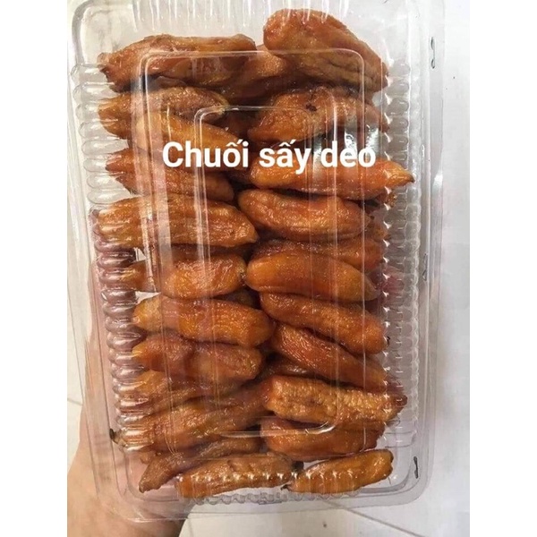 Chuối sấy dẻo nguyên trái không chát (500gram)