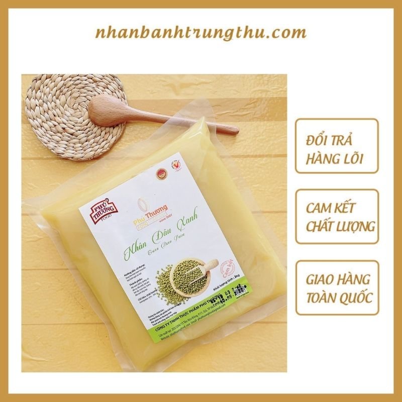 Nhân Đậu Xanh Phú Thương 1kg Loại Ngon