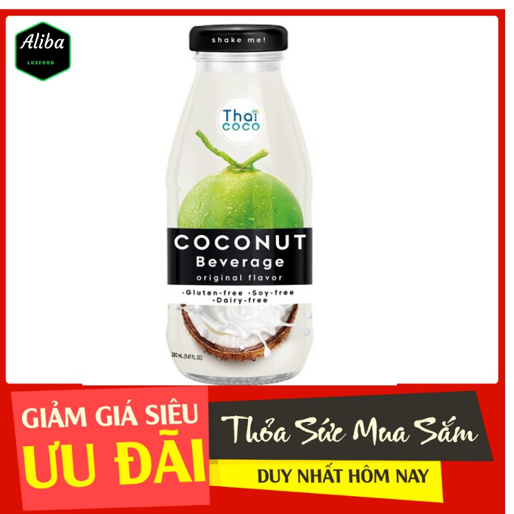 Nước sữa dừa Thai CoCo VỊ DỪA Thái Lan 280ml.NGON TUYỆT.HÀNG NHẬP KHẨU THÁI LAN
