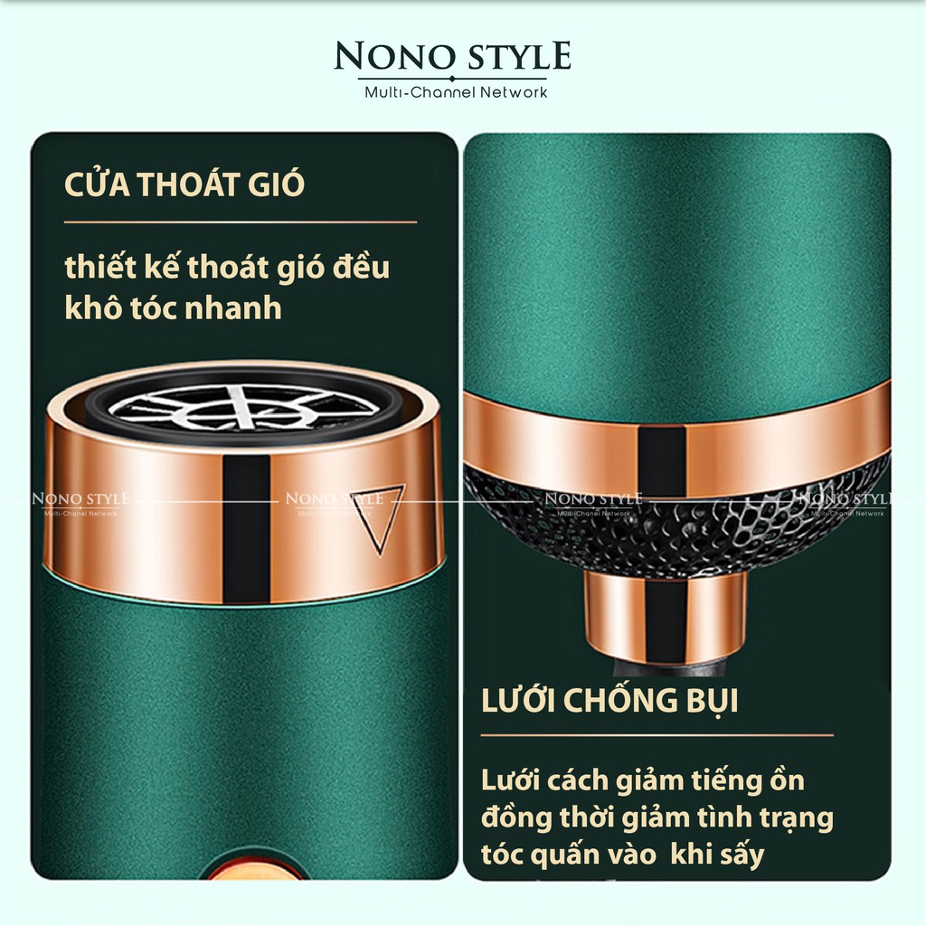 Máy sấy uốn tóc đa năng 4in1 - [GIẢM XƠ RỐI - RỤNG TÓC] - Tạo kiểu linh hoạt - Máy xấy dưỡng tóc - BH 6 tháng