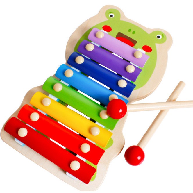 Đồ Chơi Đàn Gỗ Xylophone 8 Quãng Hình Thú Đáng Yêu Cho Bé