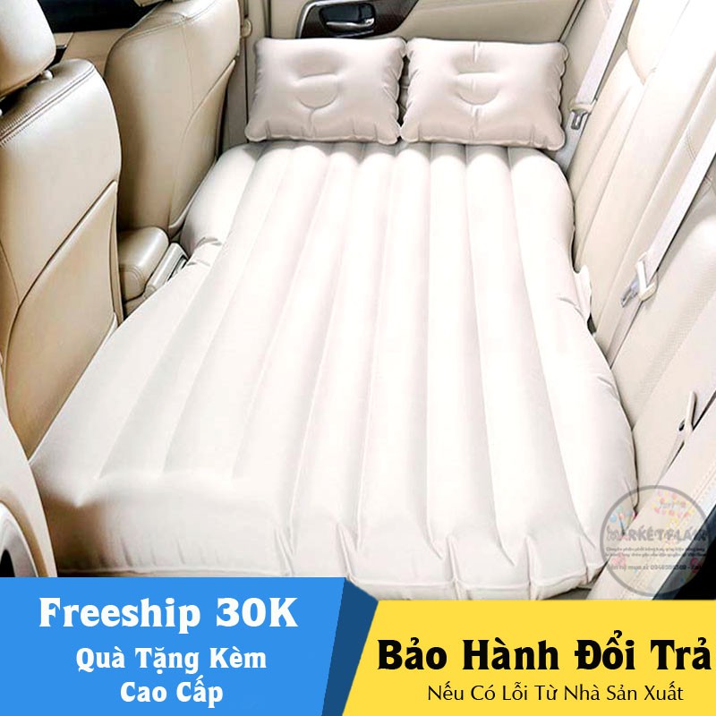 Đệm hơi oto cao cấp loại 1 - Tặng kèm bơm điện, gối, miếng vá dự phòng