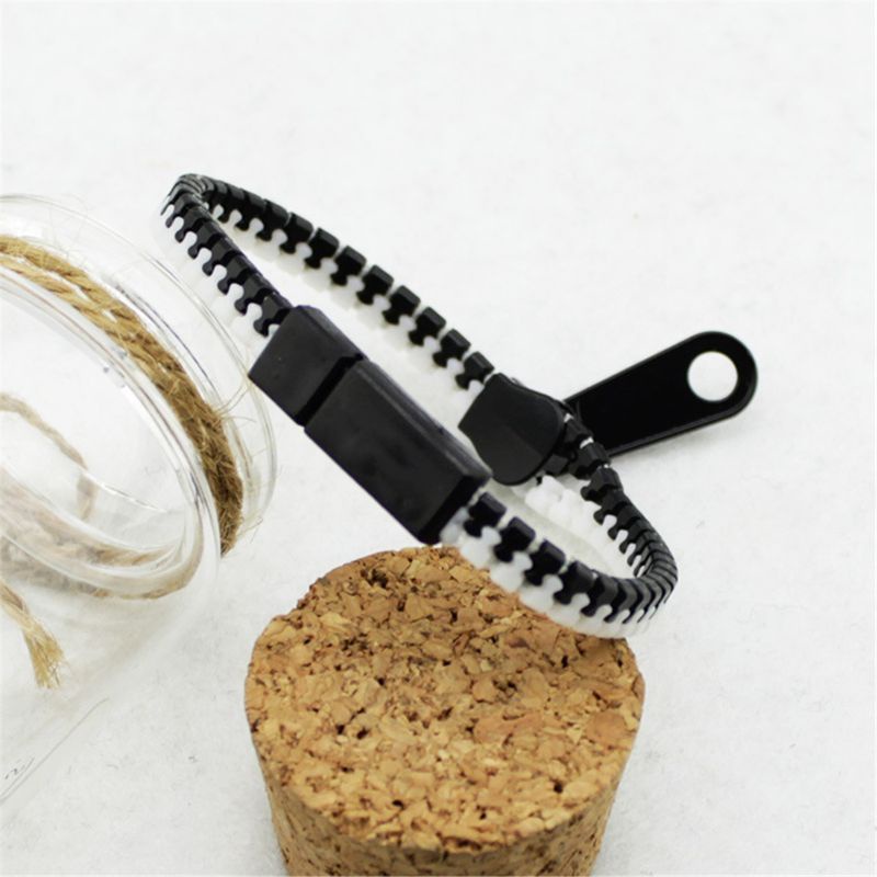 Set 12 Vòng Tay Nhựa Có Khóa Kéo Nhiều Màu Sắc Cho Bé Gái