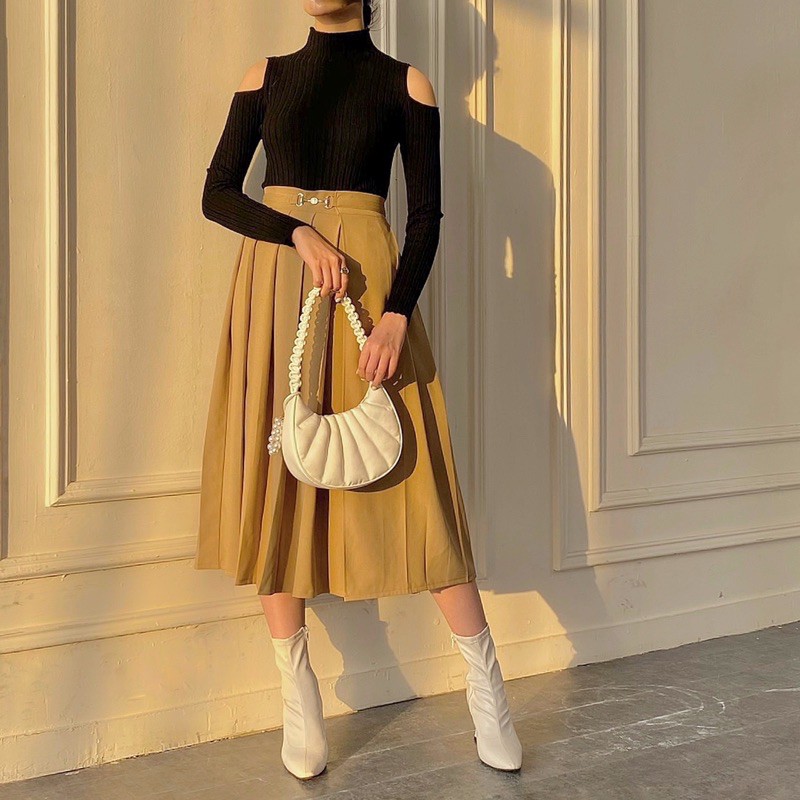 Chân váy xếp ly midi - Pleaty Skirt | BigBuy360 - bigbuy360.vn
