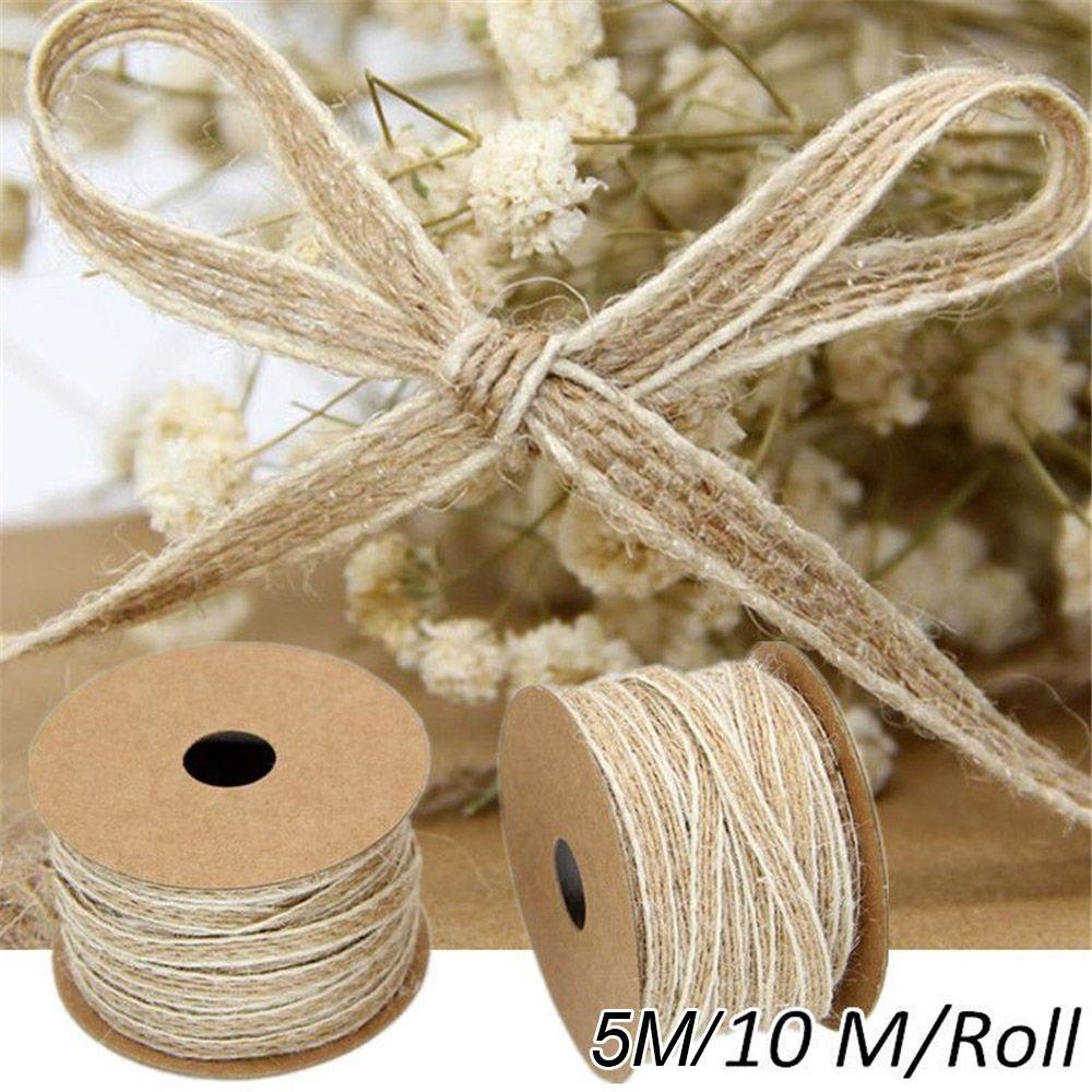 Cuộn Dây Đay Phối Ren 5 / 10M 0.5mm Trang Trí Đa Năng