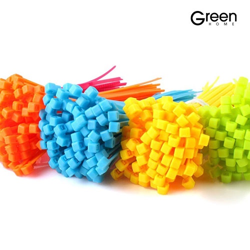 Set 100 Dây Rút Nhựa Nylon Tự Khóa Tiện Dụng