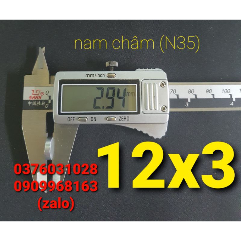 NAM CHÂM VĨNH CỬU N35 12x3 (HỘP 20 VIÊN)