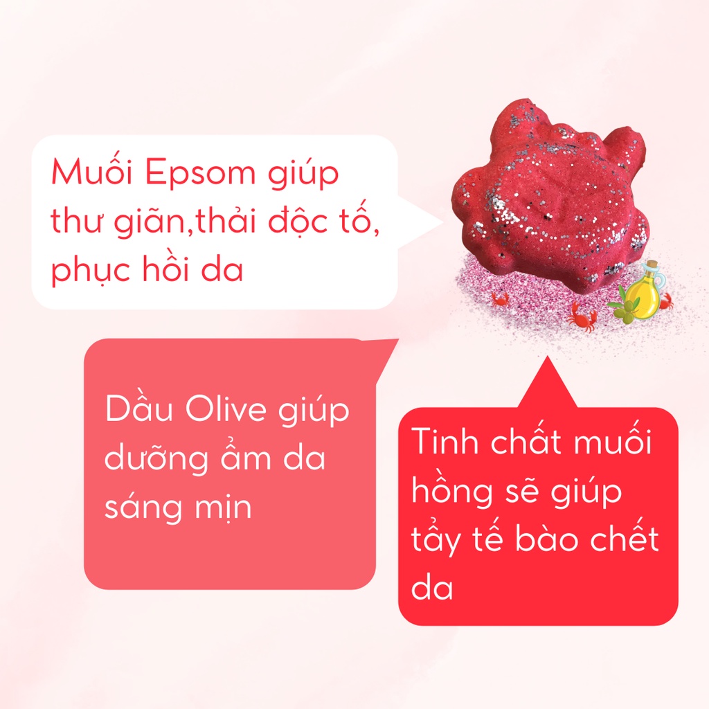MR.CRAB [Labbi] Bath bomb / Viên sủi bồn tắm / Bom tắm