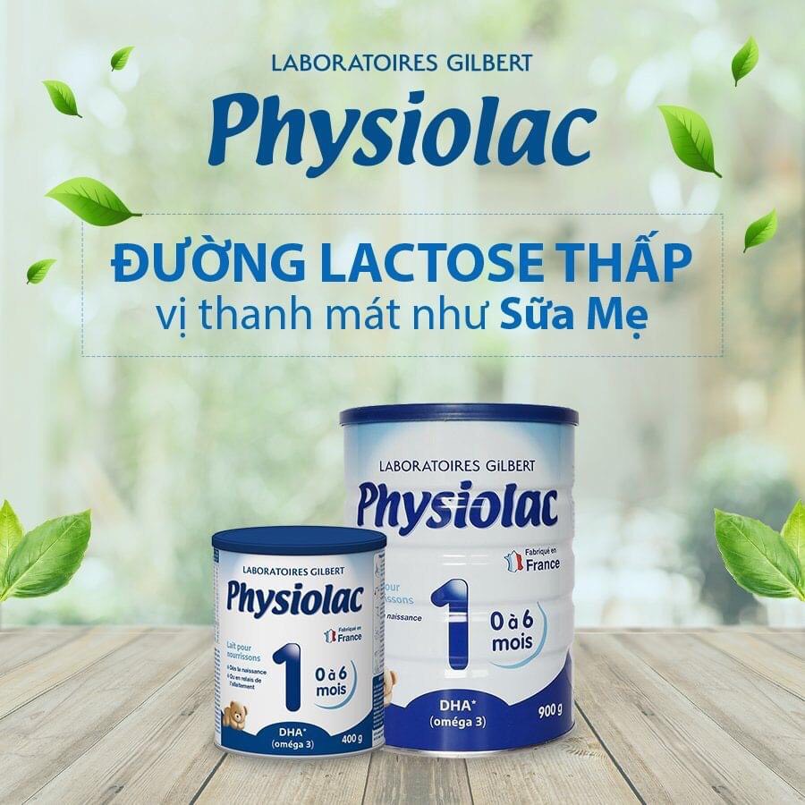 Sữa bột physiolac số 1 - 900g cho trẻ từ 0-6 tháng. Sữa physiolac nhập nguyên lon từ pháp, sữa công thức cho bé