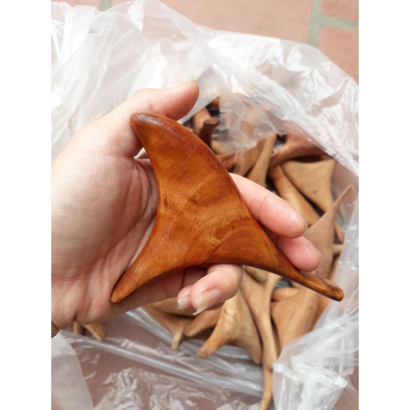 Dụng Cụ Bấm Huyệt Bằng Gỗ Kiểu Thái - Chim Én - Mẫu riêng của Mộc Ánh Dương