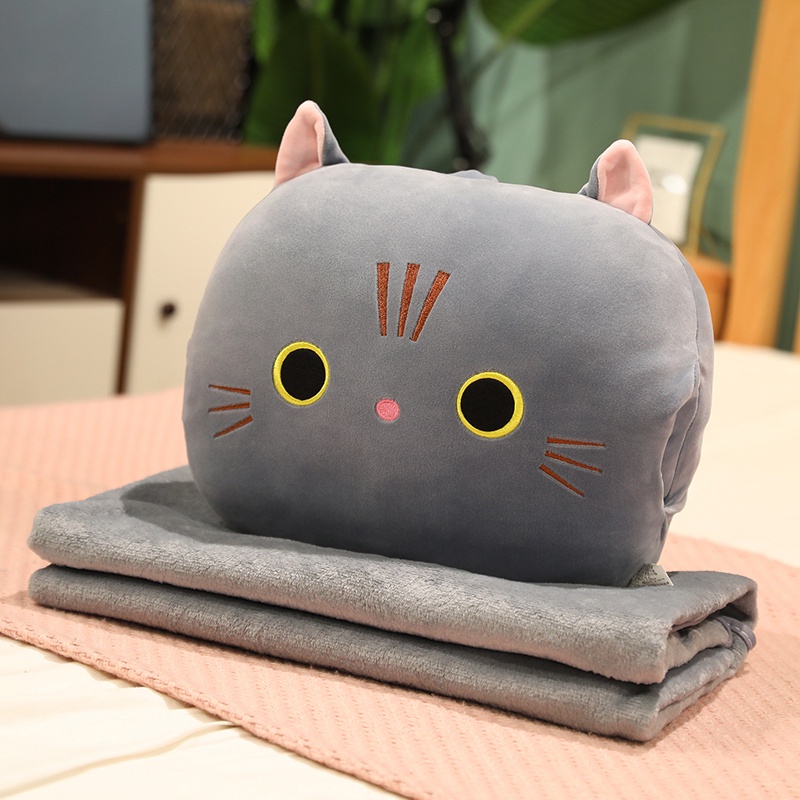 Gối giữ ấm tay hình chú mèo nhồi bông dễ thương xinh xắn