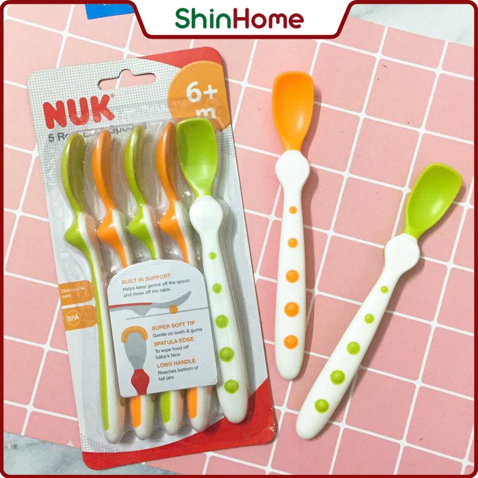 Thìa mềm ăn dặm Gerber- Nuk 6m+