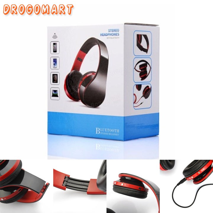 Tai nghe chụp tai bluetooth gấp gọn NX-8252 Âm thanh sống động siêu bass Bảo hành chình hãng 1 đổi 1
