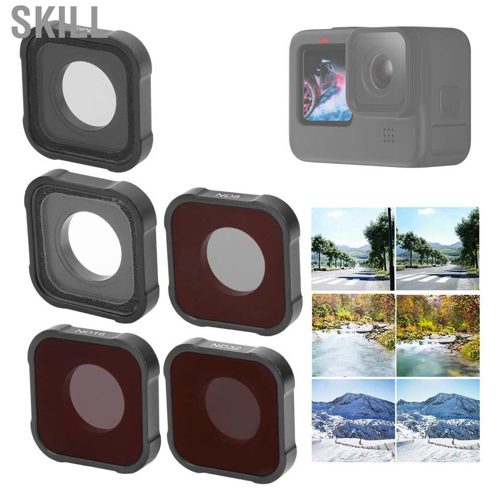 Set 5 kính lọc UV/CPL/ND8/ND16/ND32 cho máy ảnh GoPro Hero9 | BigBuy360 - bigbuy360.vn
