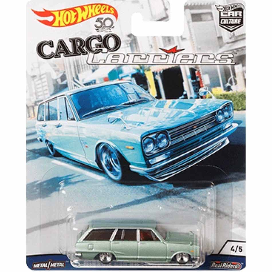 Xe Mô hình Hot Wheels Nissan C10 Skyline Wagon Cargo Carriers 50th Car Culture