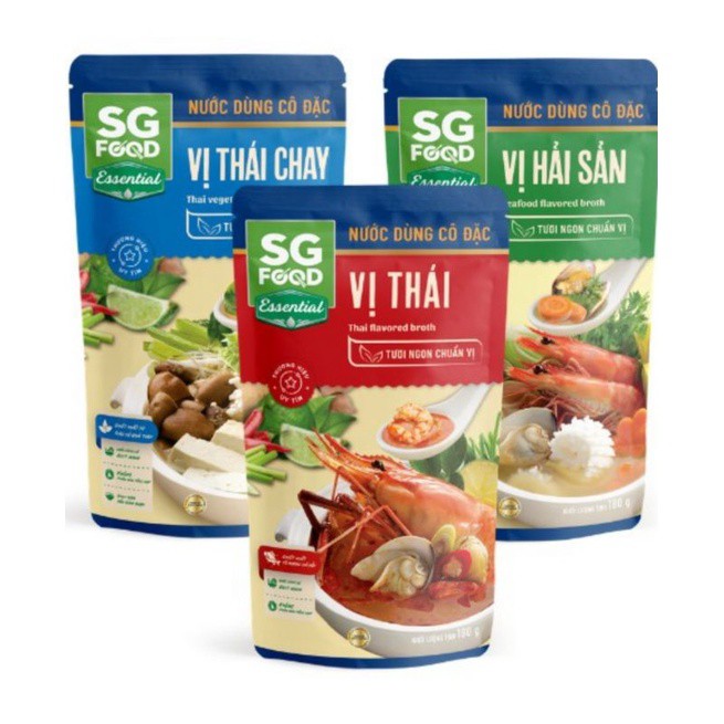 Nước dùng cô đặc SG Food các vị (lẩu thái, lẩu hải sản)