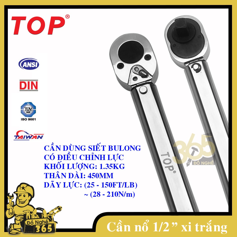 Cần siết chỉnh lực 1/2"  TOP